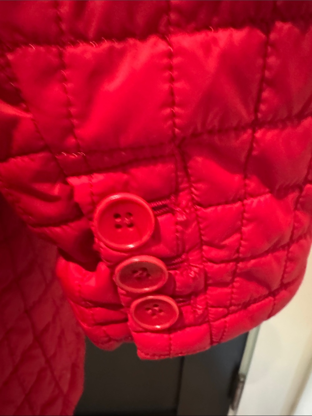 Talbots Red Quilted Car Jacket Size S - Picture 6 of 8